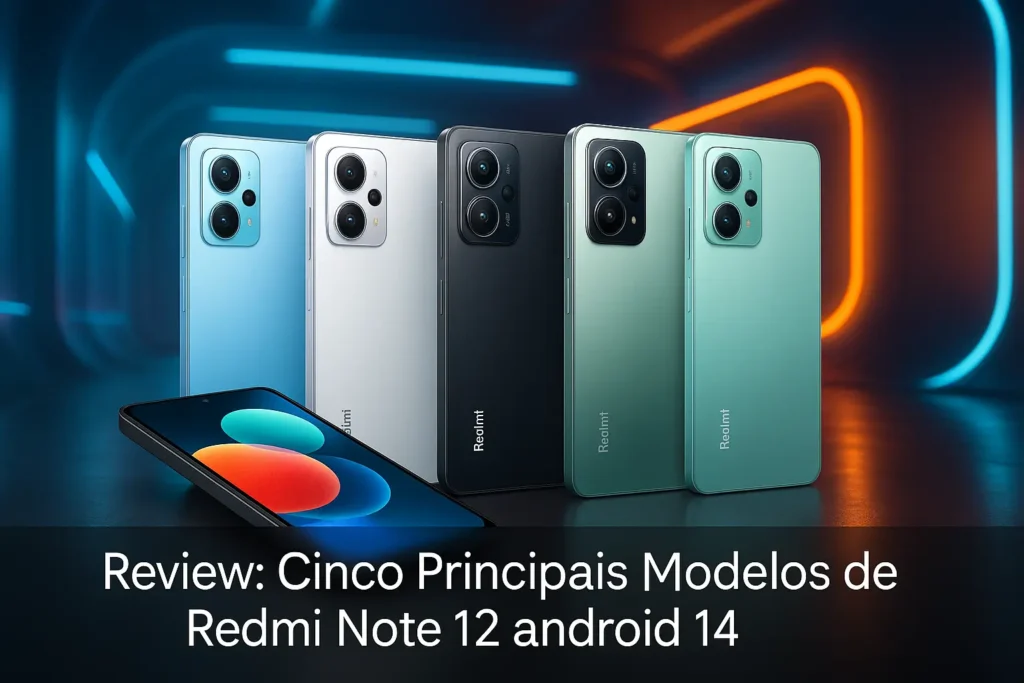 Cinco Principais Modelos de Redmi note 12 android 14
