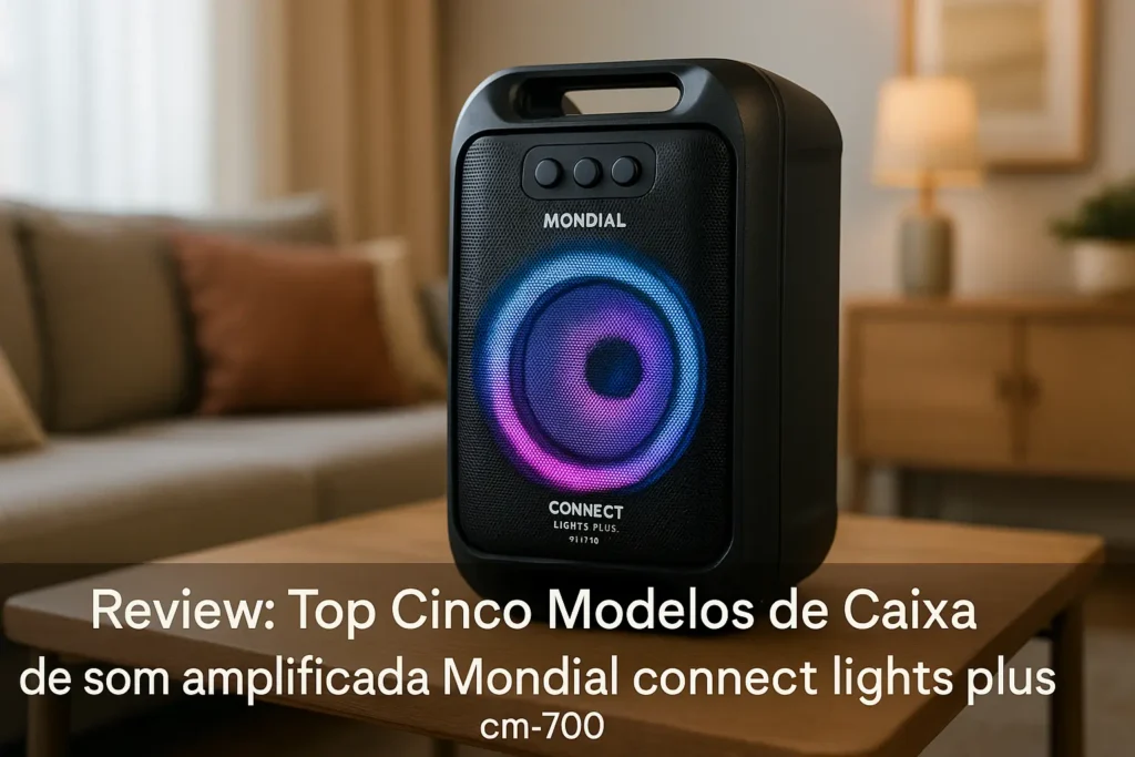 Top Cinco Modelos de Caixa de som amplificada Mondial connect lights plus cm-700
