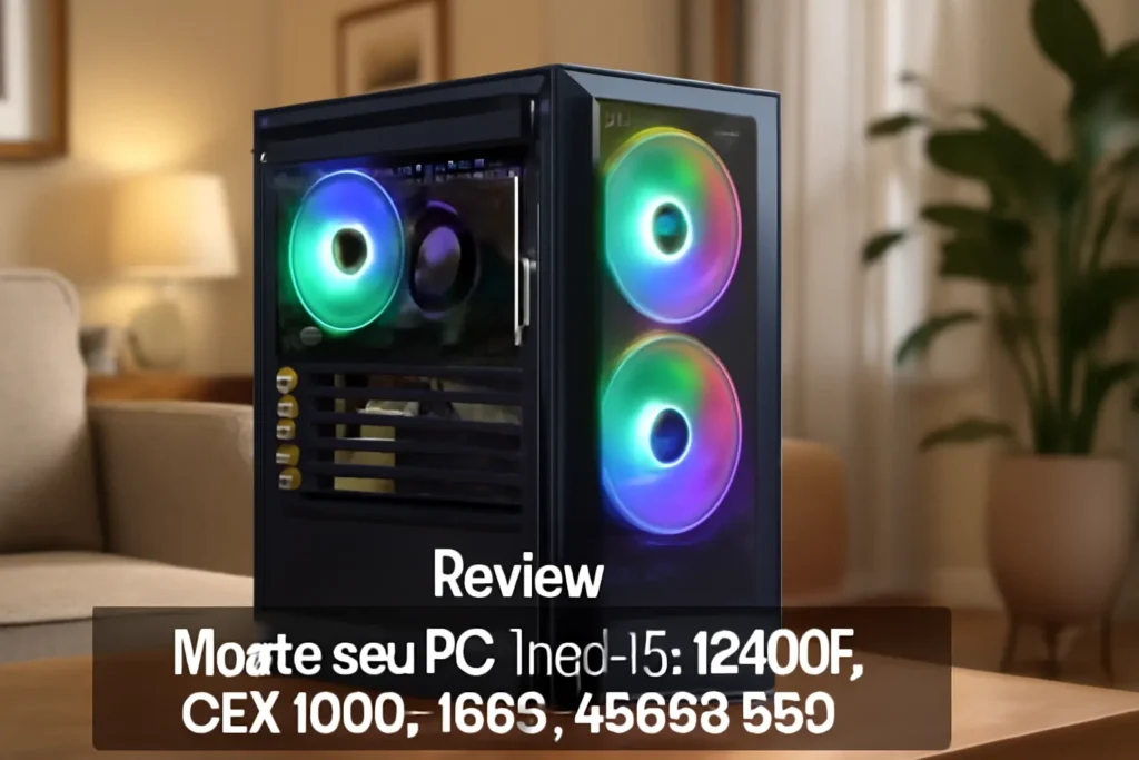 Monte seu PC: Intel i5-12400F, GTX 1650, 16GB, 480GB SSD