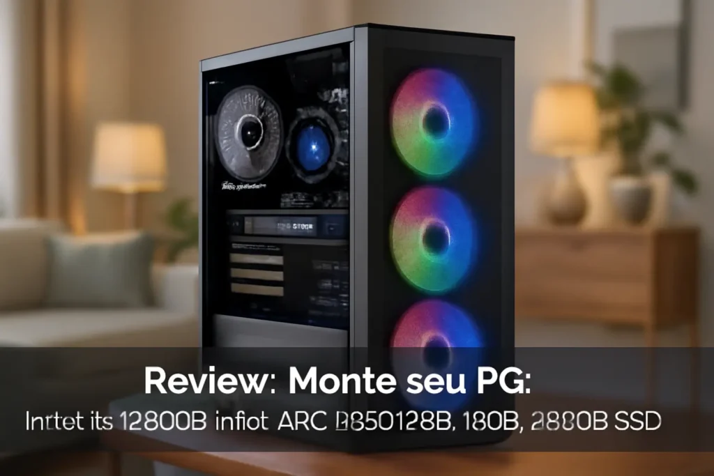 Monte seu PC: Intel i5-12400F, Intel ARC B580 12GB, 16GB, 480GB SSD