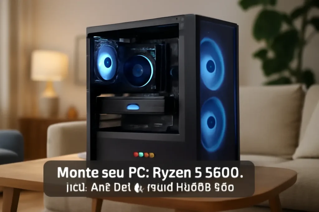 Monte seu PC: Ryzen 5 5600, Intel ARC B570, 16GB, 480GB SSD