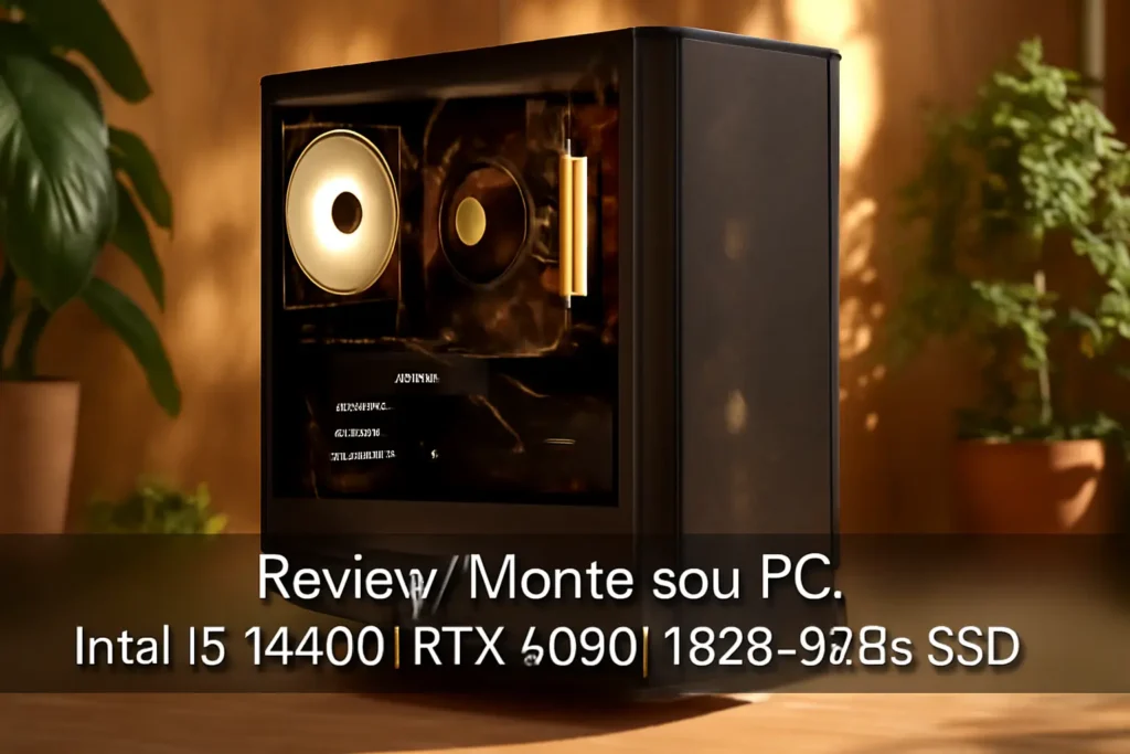Monte seu PC: Intel i5-14400, RTX 4060, 16GB, 512GB SSD