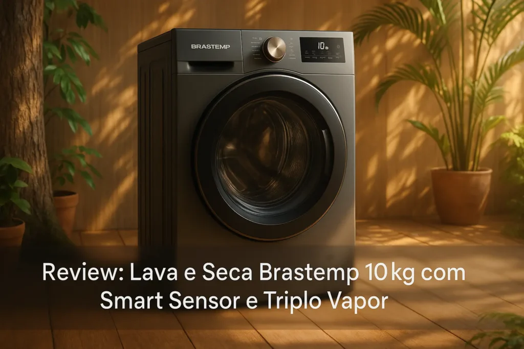 Lava e Seca Brastemp 10kg com Smart Sensor e Triplo Vapor