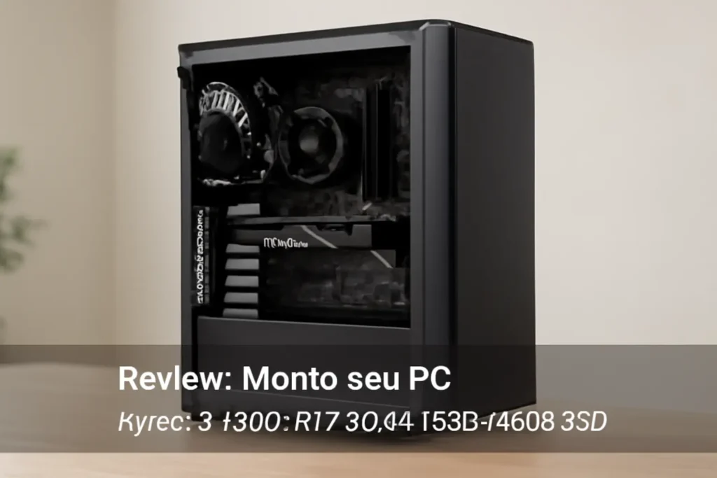 Monte seu PC: Ryzen 5 5500, RTX 3060, 16GB, 480GB SSD