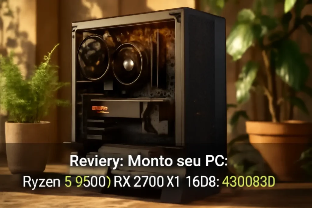 Monte seu PC: Ryzen 5 5500, RX 5700 XT, 16GB, 480GB SSD