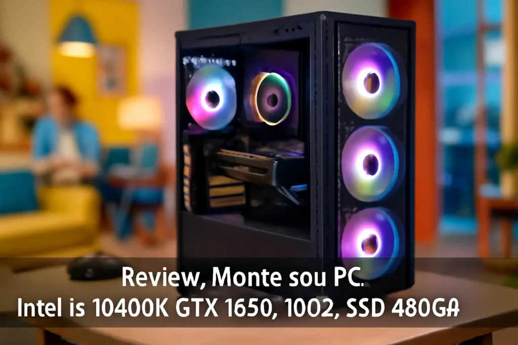 Monte seu PC: Intel i5-10400F, GTX 1650, 16GB, SSD 480GB