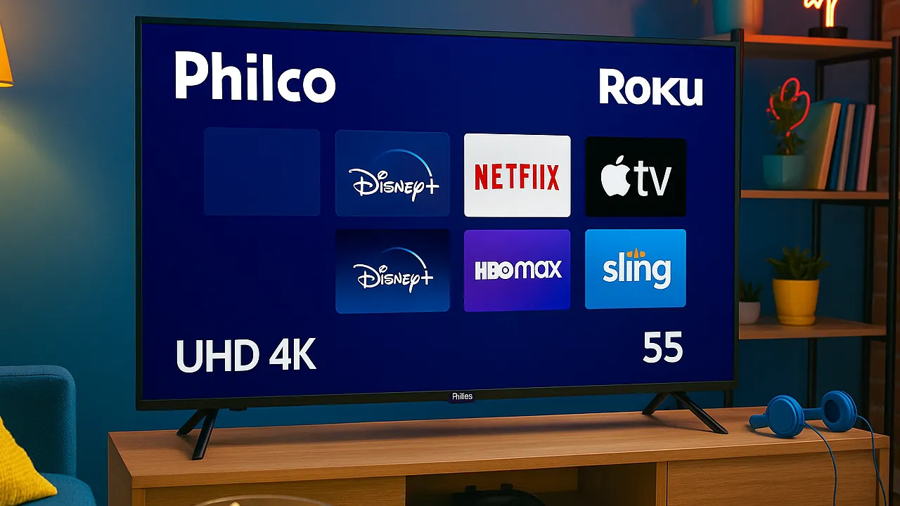 5 Melhores Smart TVs Philco Roku 55" UHD 4K que Realmente Valem a Pena
