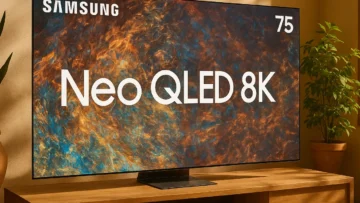 Top 5 TVs 75" 8K Samsung Neo QLED com IA de 2025