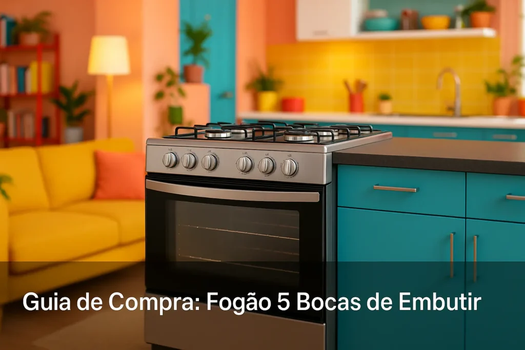 5 Melhores Fogões 5 Bocas de Embutir com Custo-Benefício Imbatível