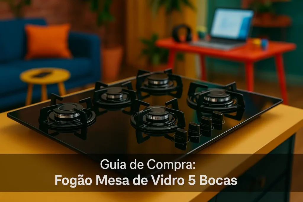 5 Melhores Fogões Mesa de Vidro 5 Bocas com Desempenho Superior