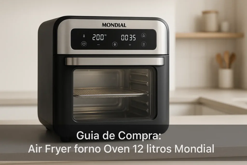 5 Air Fryer Forno Oven 12 Litros Mondial com Funções Premium