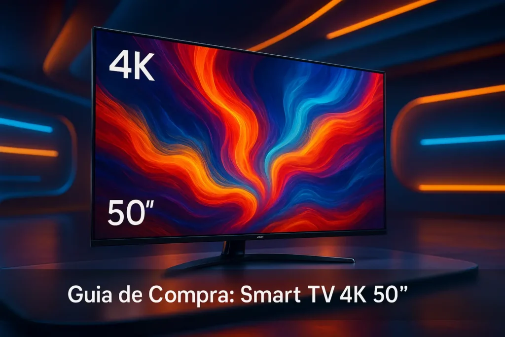5 Melhores Smart TVs 4K 50" para Presentear