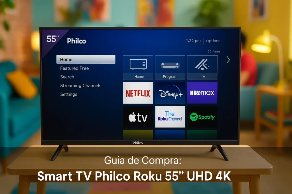 5 Melhores Smart TVs Philco Roku 55" UHD 4K que Realmente Valem a Pena