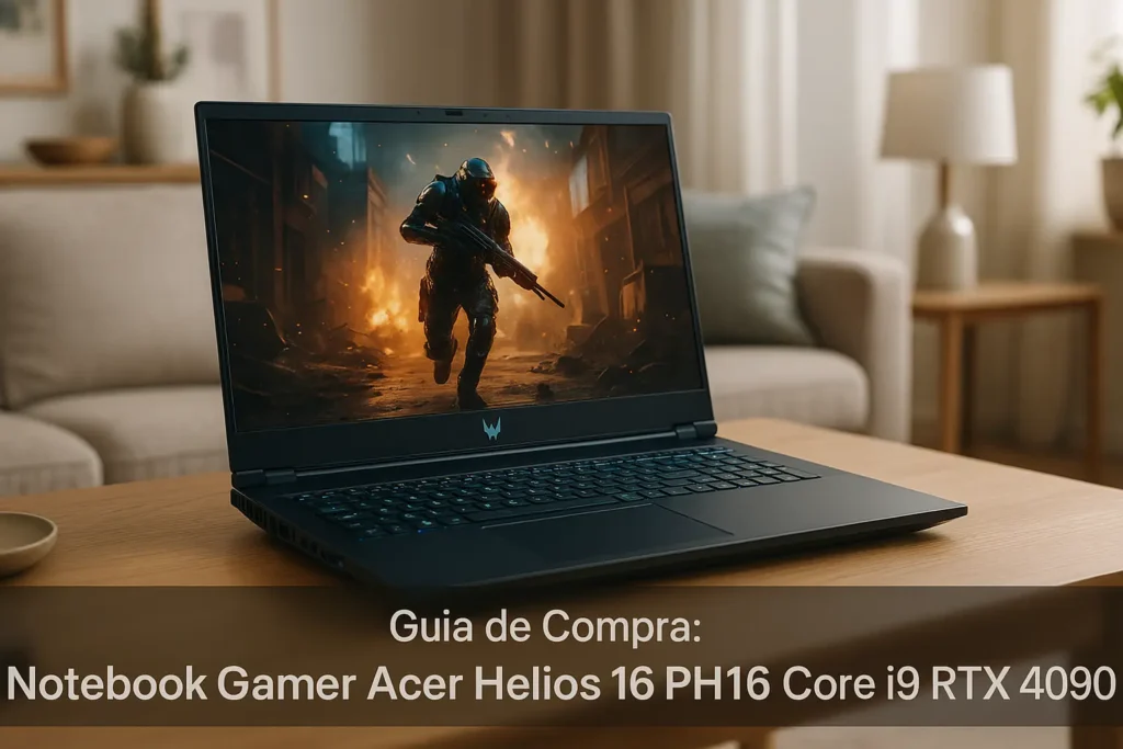5 Melhores Notebook Gamer Acer Helios 16 PH16 Core i9 RTX4090