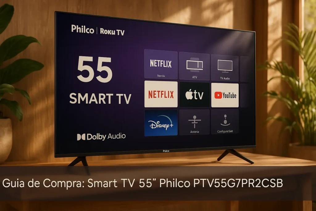 Guia de Compra: 5 Melhores Smart TV 55 Philco Roku Dolby Audio em 2025