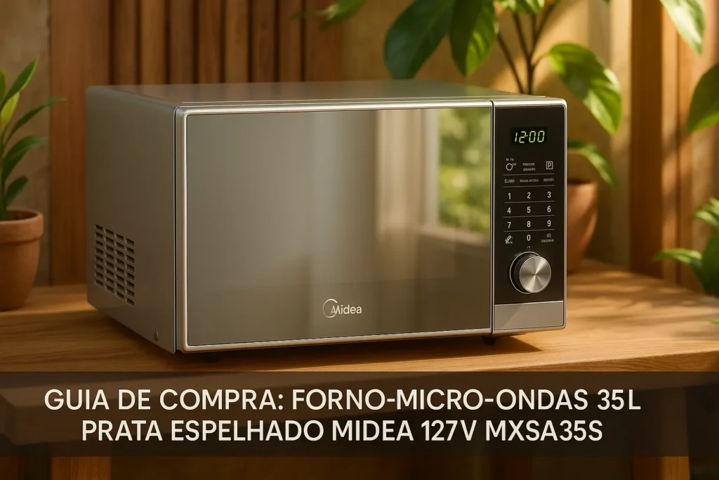 5 Melhores Fornos Micro-ondas 35L Prata Espelhado Midea 127V MXSA35S1
