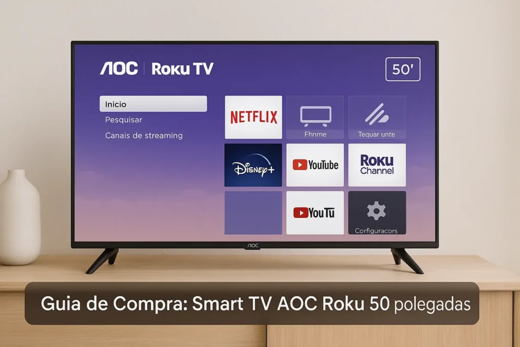 Guia de Compra: 5 Melhores Smart TV AOC Roku 50 Polegadas com Excelente Avaliação