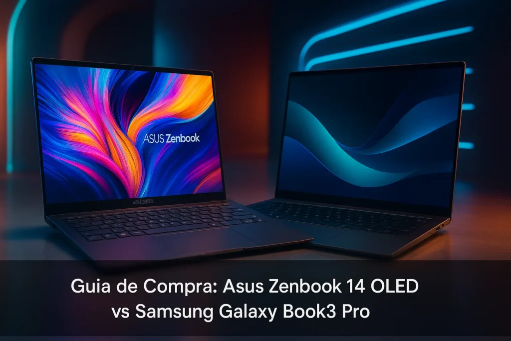 Asus Zenbook 14 OLED vs Samsung Galaxy Book 3 Pro: Qual Vale Mais a Pena?