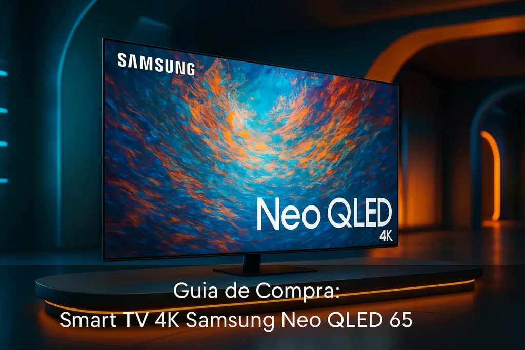 5 Smart TV 4K Samsung NEO QLED 65 para Imagem de Cinema
