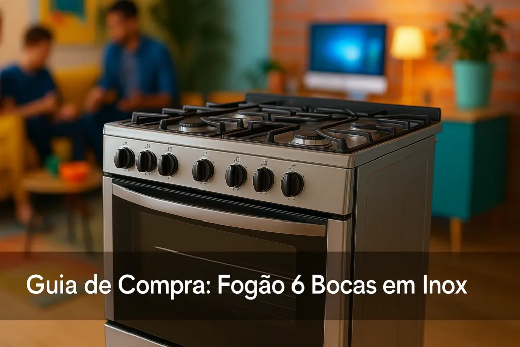 5 Melhores Fogões 6 Bocas em Inox para Comprar em 2025