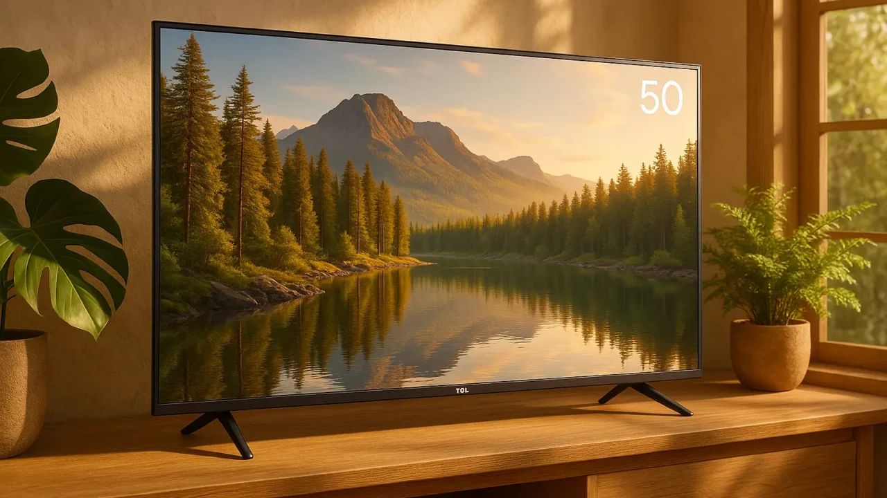 6 smart TV TCL 50 com design premium por preço justo