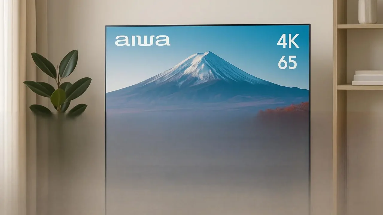 Smart TV Aiwa 65'' 4K com alta avaliação em 2025