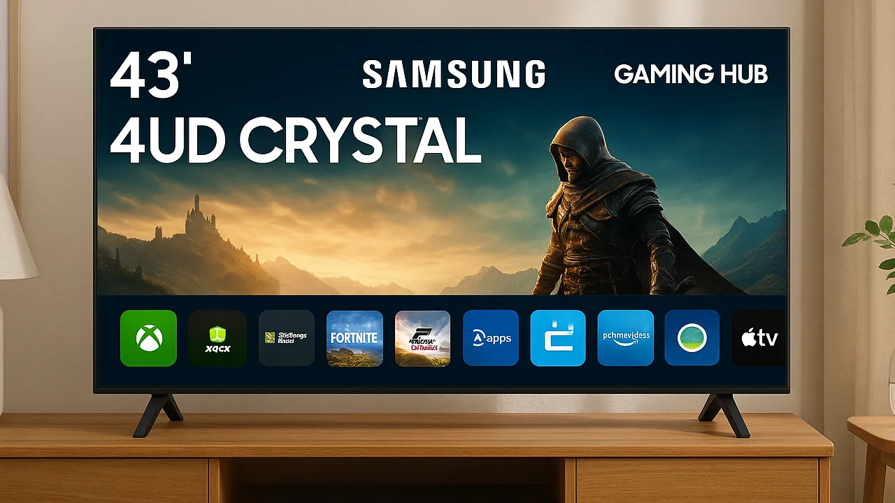 Guia de Compra: 5 Melhores Smart TVs 43” UHD Crystal 4K Samsung Gaming Hub para 2025