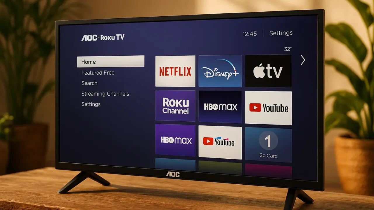 6 smart TV AOC Roku 32 com nota máxima dos usuários em 2025