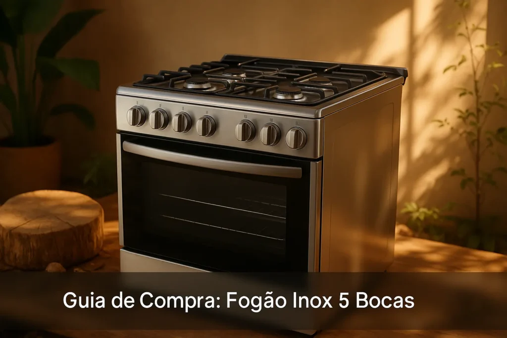 Guia de Compra: 5 Melhores Fogões Inox 5 Bocas em 2025