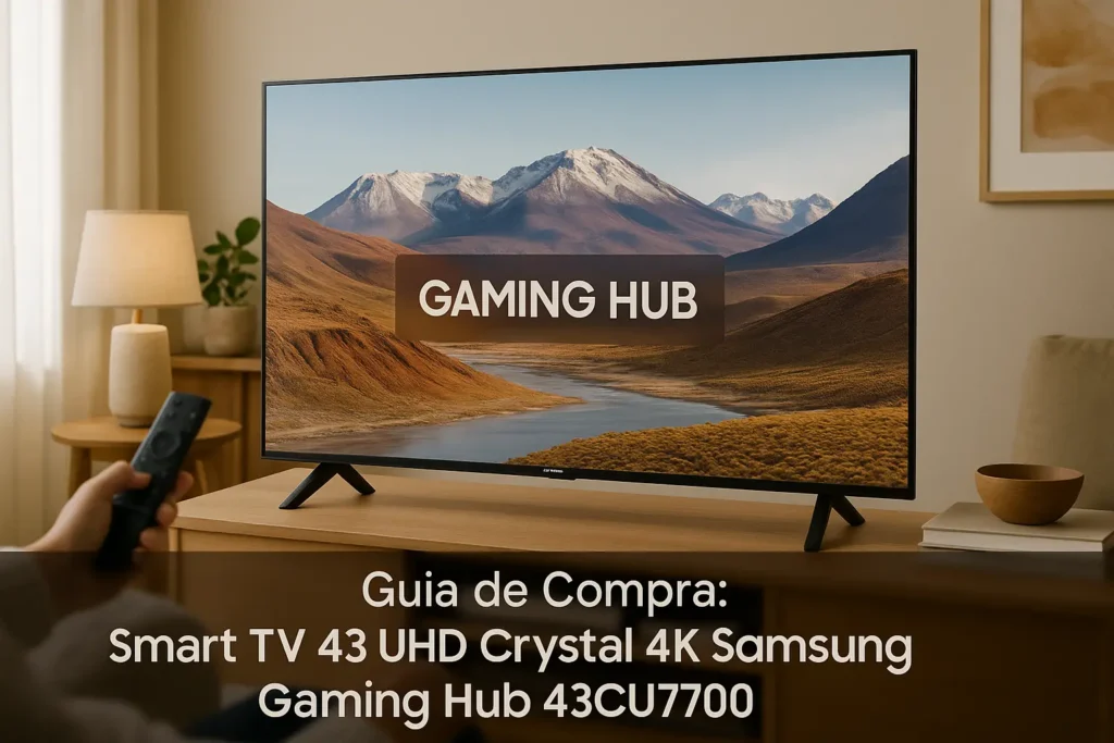 Guia de Compra: 5 Melhores Smart TVs 43” UHD Crystal 4K Samsung Gaming Hub para 2025