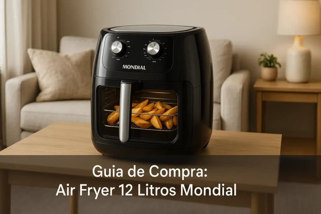 5 Air Fryer 12 Litros Mondial com Painel Digital e Antiaderente