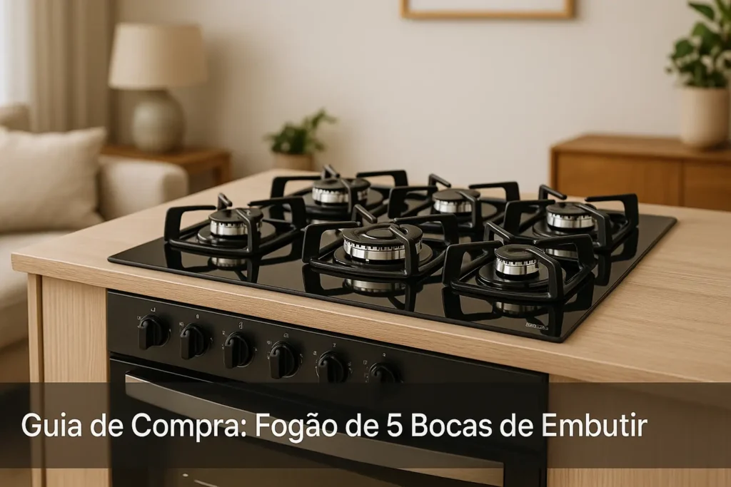 Guia de Compra: 5 Melhores Fogões de 5 Bocas de Embutir