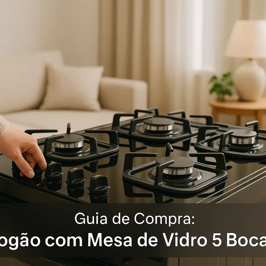 5 Melhores Fogões com Mesa de Vidro 5 Bocas com Garantia e Suporte no Brasil