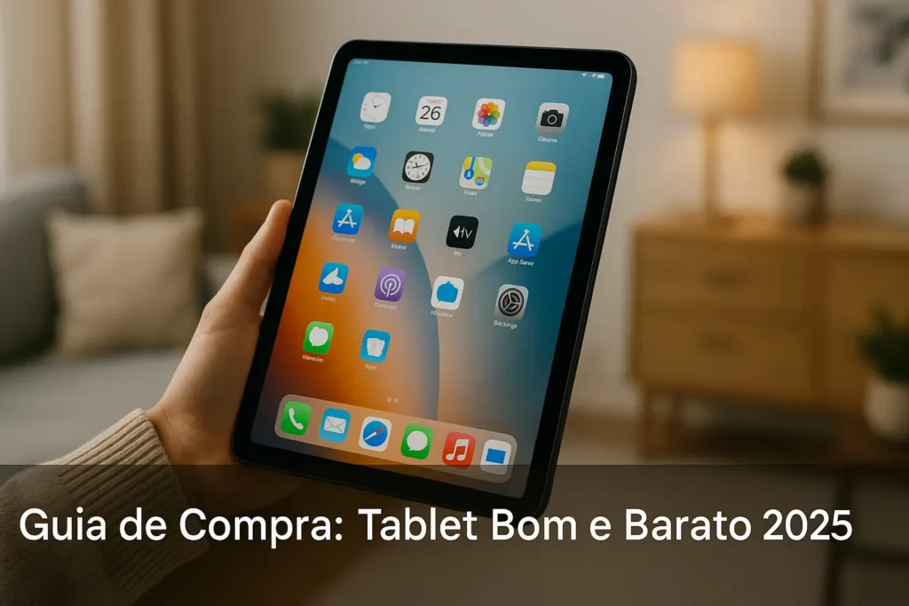 Tablets bons e baratos: 5 escolhas certeiras 2025