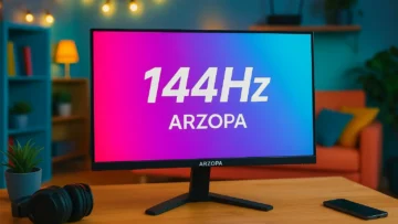 Monitor Arzopa 144Hz em destaque: 5 modelos ideais para jogos e produtividade