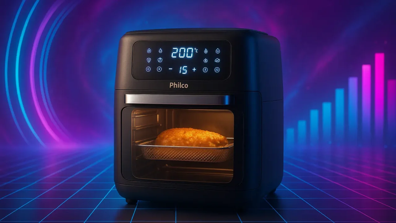 Versão Pro ou Lite? Comparativo de 6 fritadeira air fryer oven philco kitchen art 12l digital kfr02