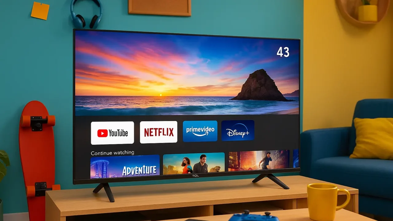 Especial gamers: 6 smart TV 43 TCL com alto desempenho gráfico