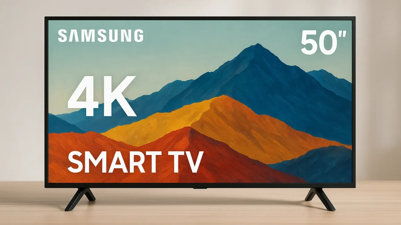 Smart TV 50 Samsung 4K até R$ 2.500: 6 escolhas com avaliações ★4,5