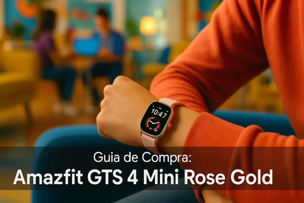 ★5 em teste: pulseiras Amazfit GTS 4 Mini Rose Gold