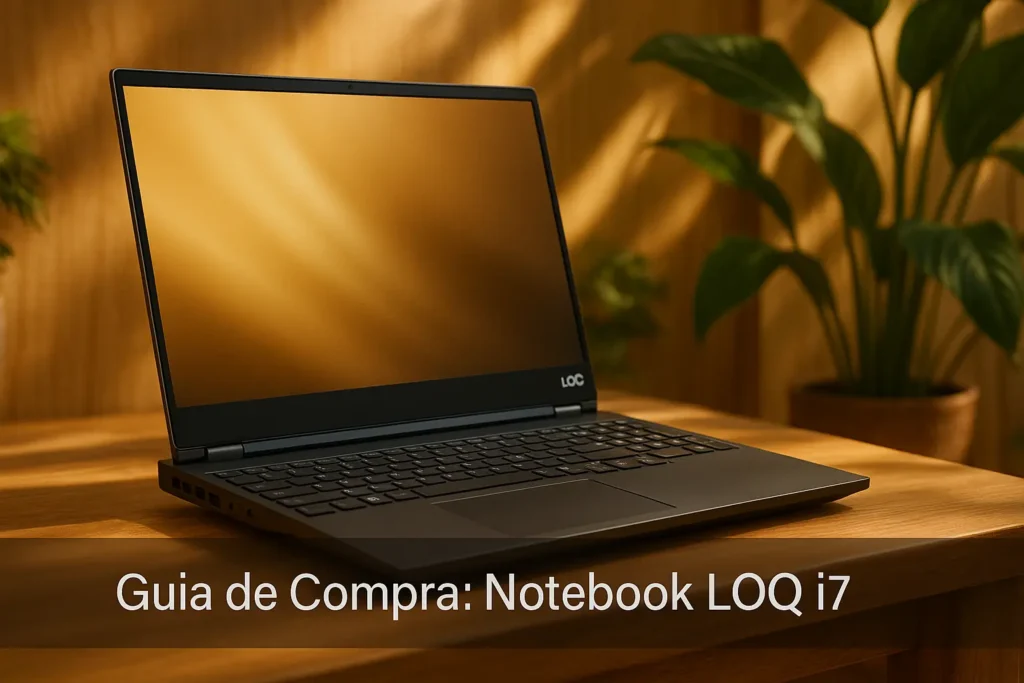 Notebook LOQ i7 Lenovo potente e acessível