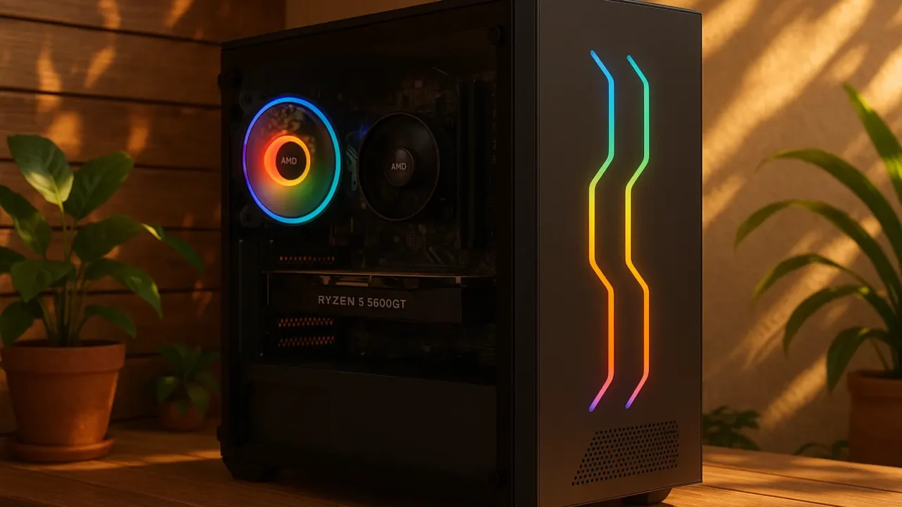 Tela infinita: 3 PC GAMER RYZEN 5 5600GT com display premium