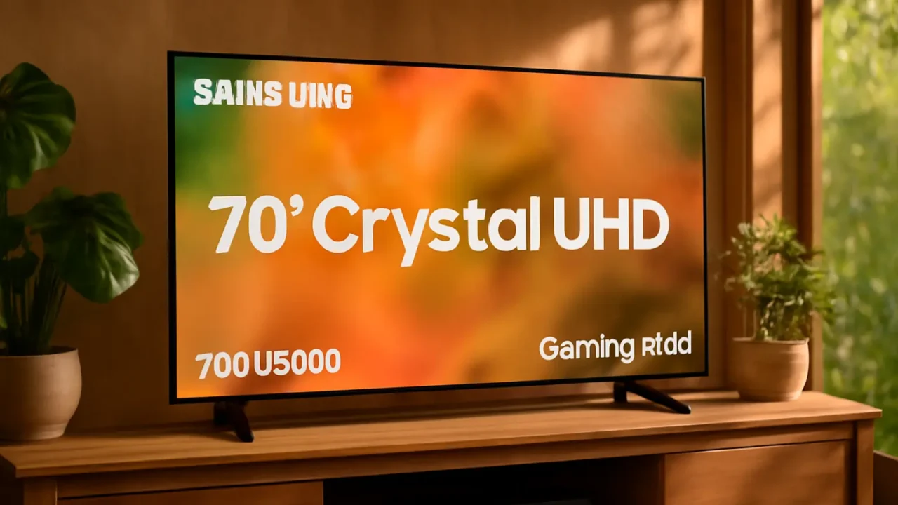 3 Samsung Smart TV 70" Crystal UHD 4K com Atualização Android Garantida