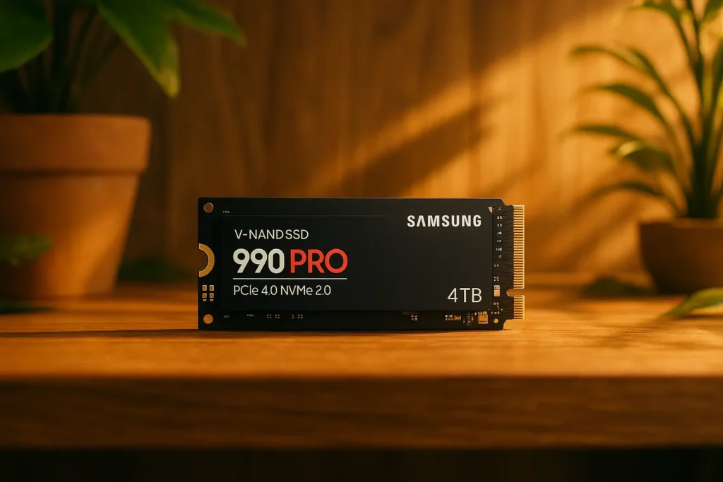 6 Samsung SSD 990 4TB com desempenho extremo para jogos e IA