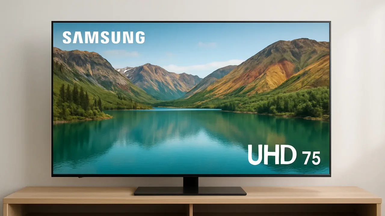 Som imersivo: 6 Smart TV 75 Samsung com áudio de qualidade