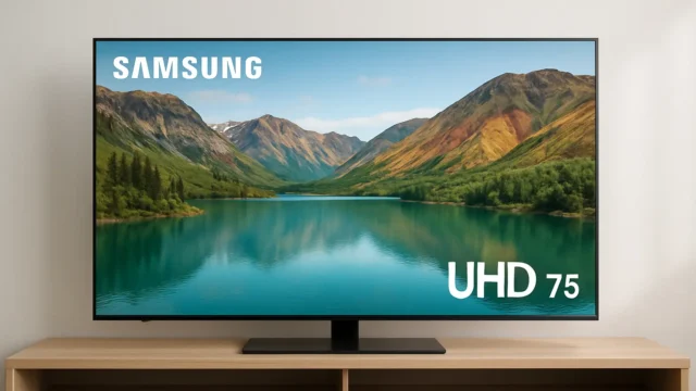 Som imersivo: 6 Smart TV 75 Samsung com áudio de qualidade