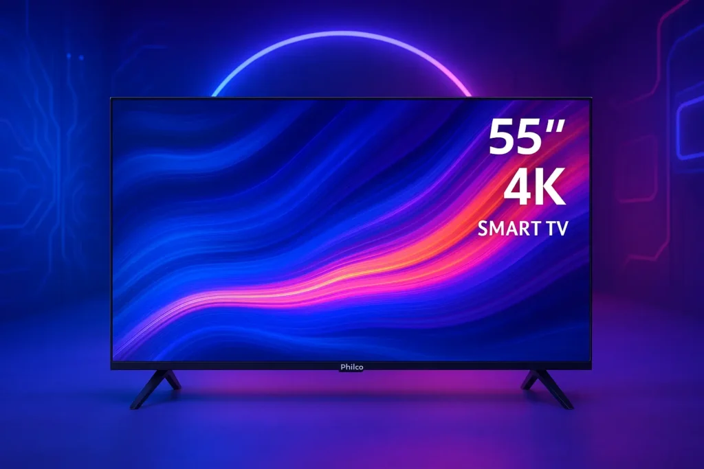 Garantia estendida: 6 smart TV 55 polegadas Philco com suporte VIP