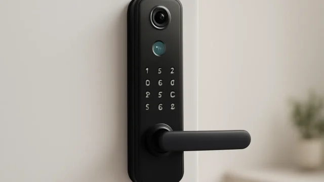 Fechadura Eletrônico Digital Biométrica Com Câmera Wifi, Controle do App Tuya: 3 opções com segurança e tecnologia