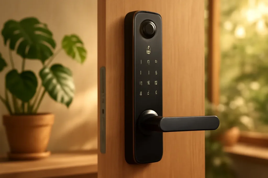 Tela infinita: 3 Fechaduras Eletrônico Digital Biométrica Com Câmera Wifi com display premium