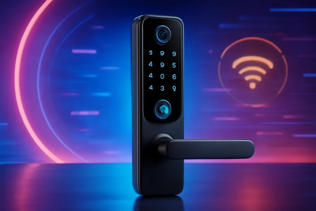 Fechadura Eletrônico Digital Biométrica Com Câmera Wifi, Controle do App Tuya barato e confiável para qualquer bolso