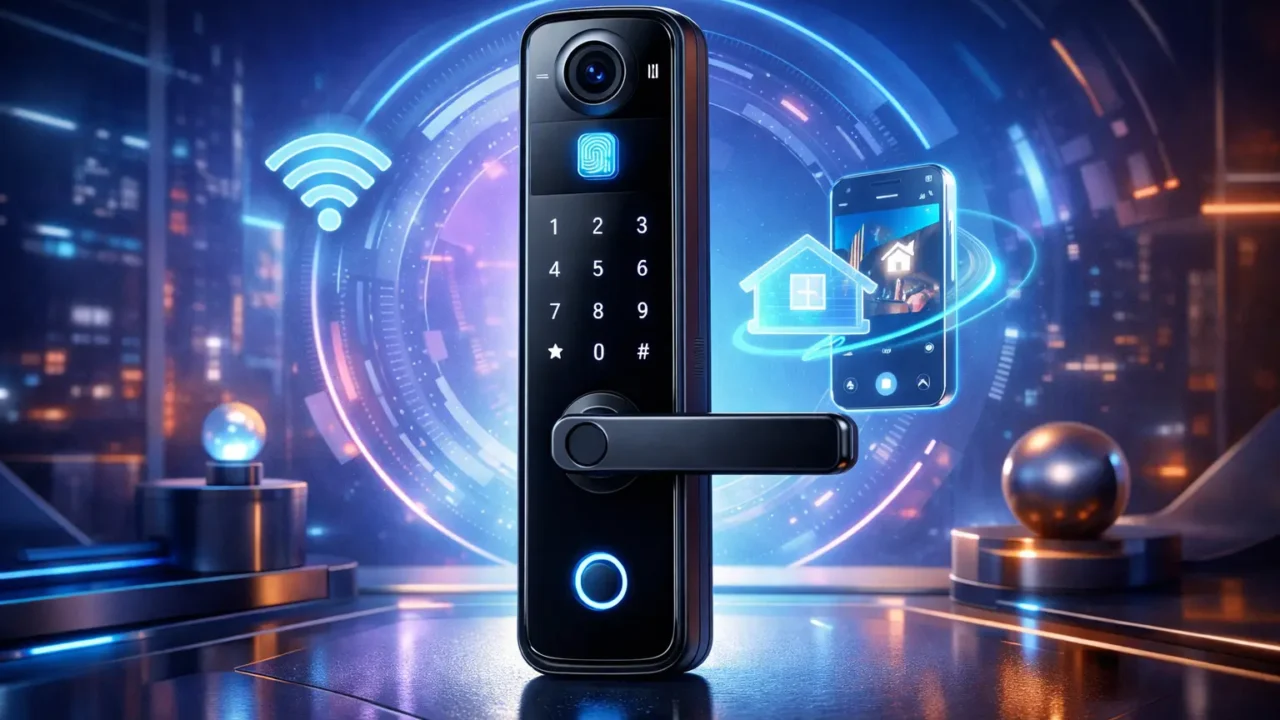 Design premium: 3 fechaduras digitais biométricas por preço justo